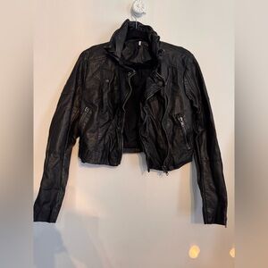 Free People Leather Jacket size small